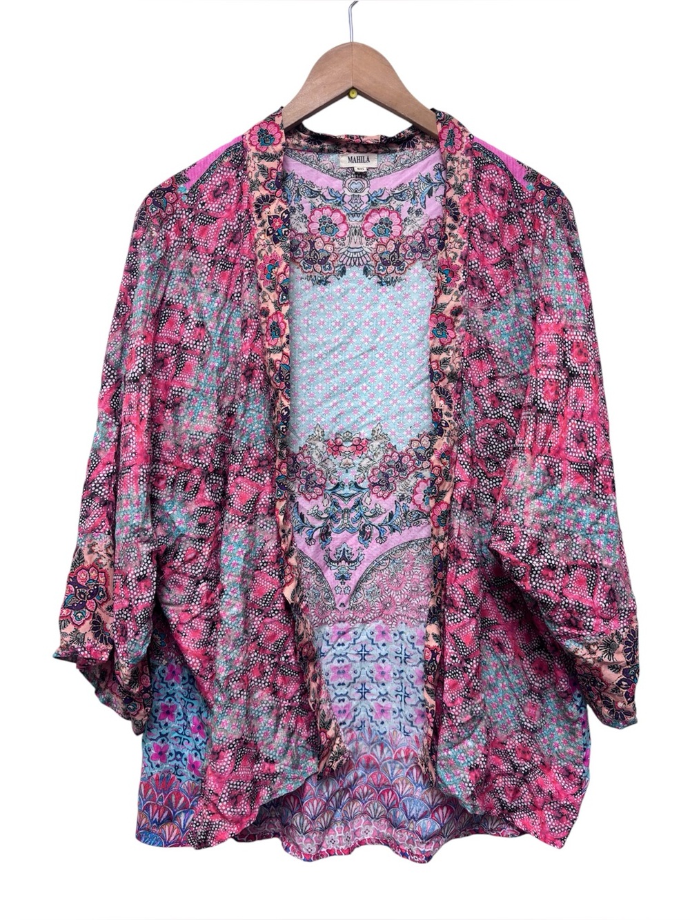 Mahila Open Front Kimono Cardigan